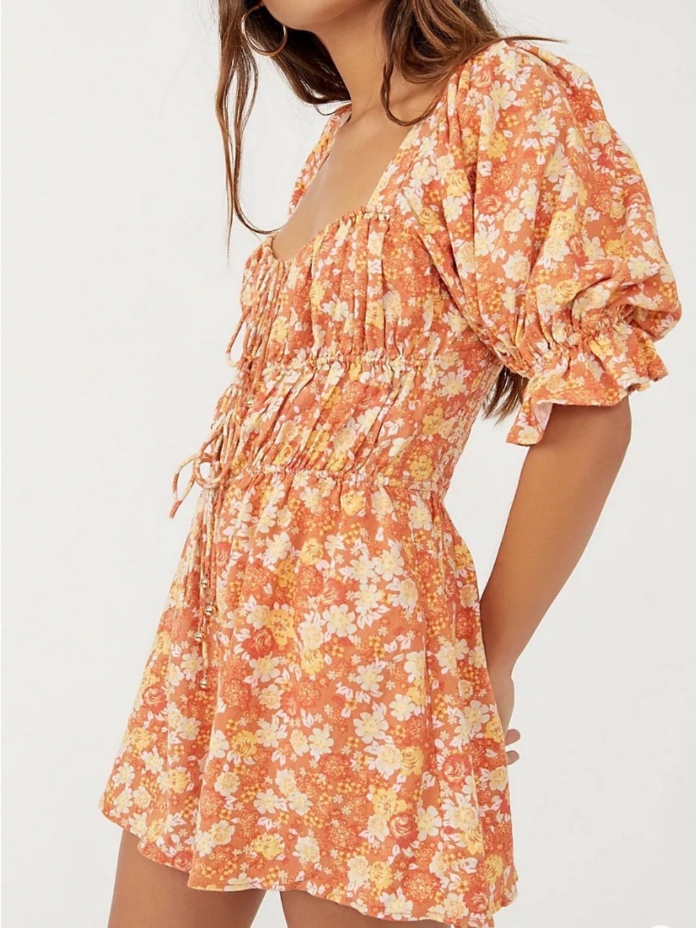 Free People Romper Women’s Small Show Me Love Romper Boho Floral